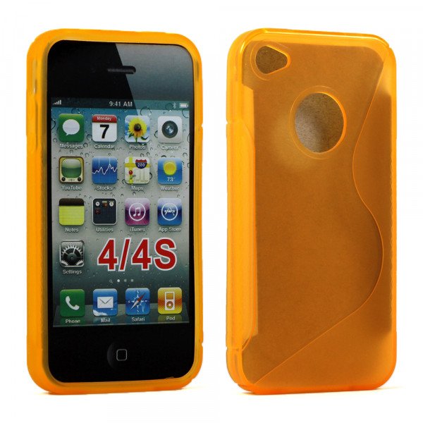 Wholesale iPhone 4S S Gel case (Yellow)